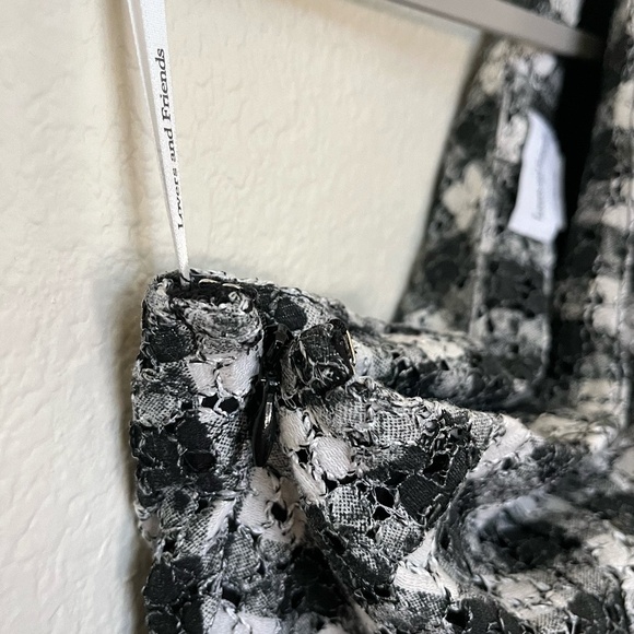 LOVERS AND FRIENDS x REVOLVE | Seana Mini Ruffle Dress in Black & Ivory | Size S - Picture 7 of 12